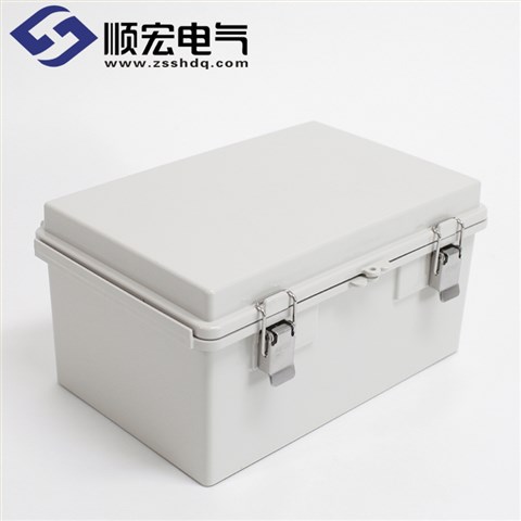 UN-OOO-3040-15 塑料盒 金属门扣塑灶铰链 300X400X150