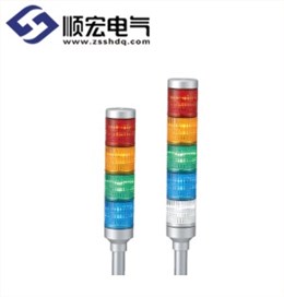 LCS-U 系列Φ40毫米小型短体银色信号塔灯