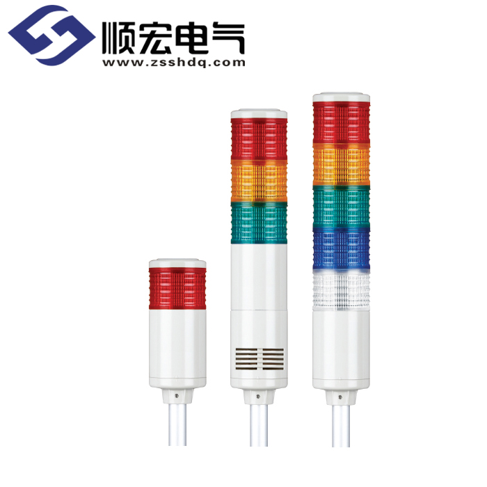 ST56EL Φ56mm 铝管固定型 LED 长亮/闪亮型多层信号灯 Max.90dB