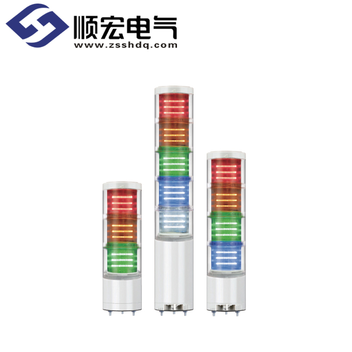 QTC70ML/QTCA70ML Φ70mm 直附型 LED 模块型长亮/闪亮多层信号灯 Max.90dB