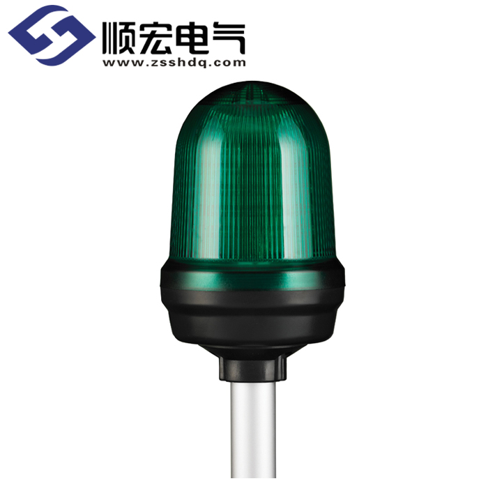 Q100LP Φ100mm 铝管固定型 LED 长亮/闪亮指示灯 Max.80dB