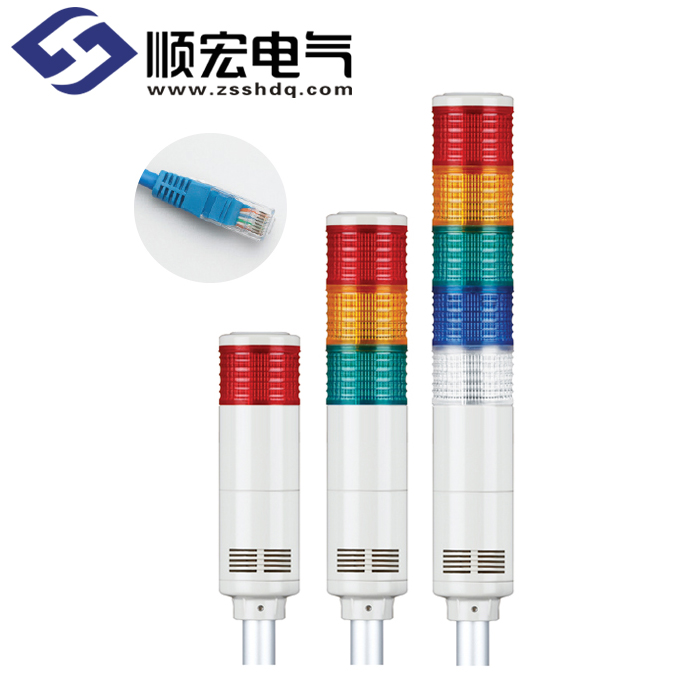 ST56EL-ETN Φ56mm 铝管安装型 Ethernet LED 多层信号灯 Max.90dB