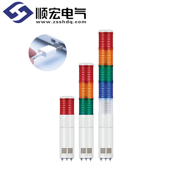 ST45ML-USB Φ45mm 直附型 USB LED 多层信号灯 Max.90dB