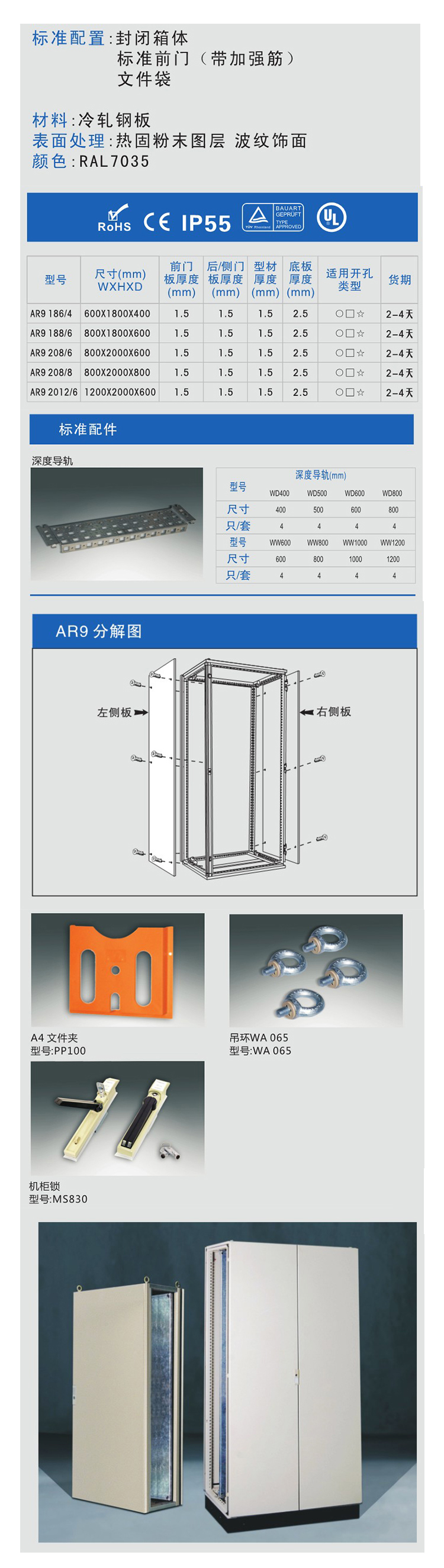 详情图 AR9落地式机电柜 (2)